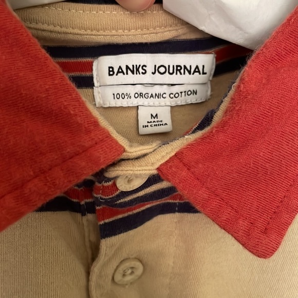 Striped Polo - Banks Journal - Mens Medium - Picture 2 of 2